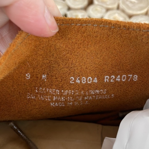 Vintage Shoe Company Distressed Brown Soft Leather Lace Up Ankle Booties 9 - Picture 9 of 16